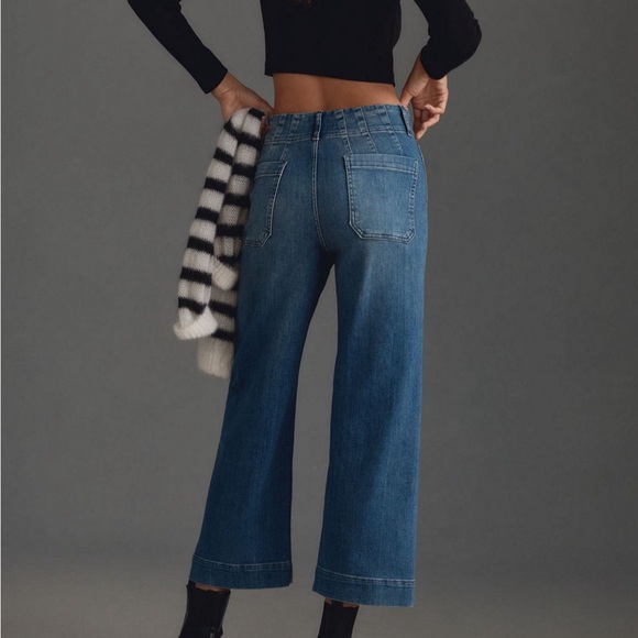 Maeve The Denim Colette Cropped Wide Leg Jean - Picture 3 of 9